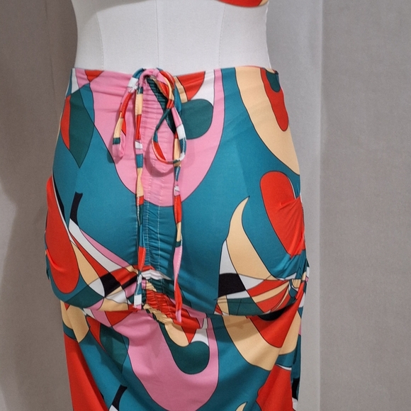 Shein M, scarf top & skirt set - Picture 8 of 10